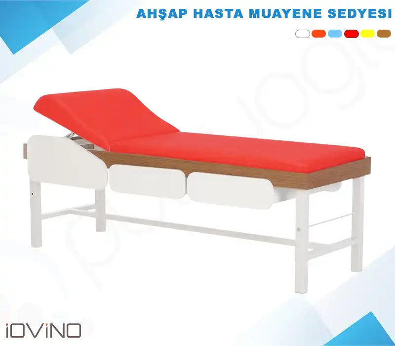 Çekmeceli Ahşap Muayene Sedyesi