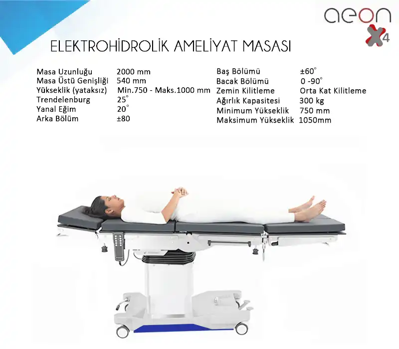  Elektrohidrolik Ameliyat Masası
