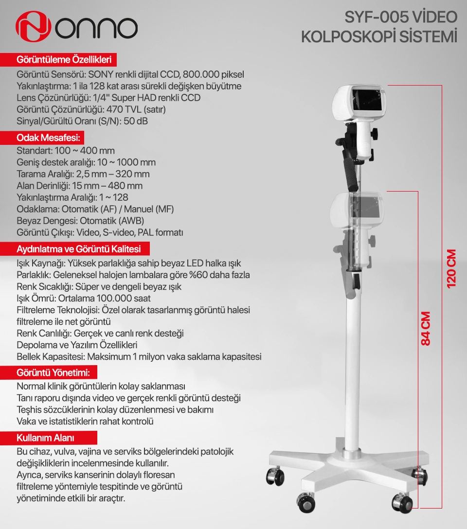    Onno SY-F005 Kolposkop Cihazı