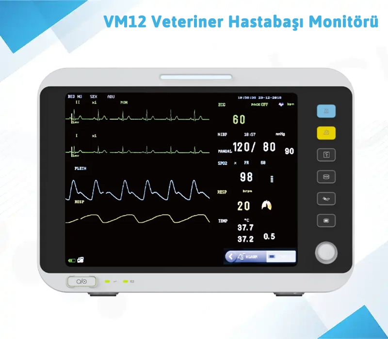 VM12 Veteriner Hastabaşı Monitörü
