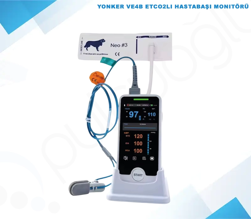 YONKER VE4B ETCO2’li Hastabaşı Monitörü